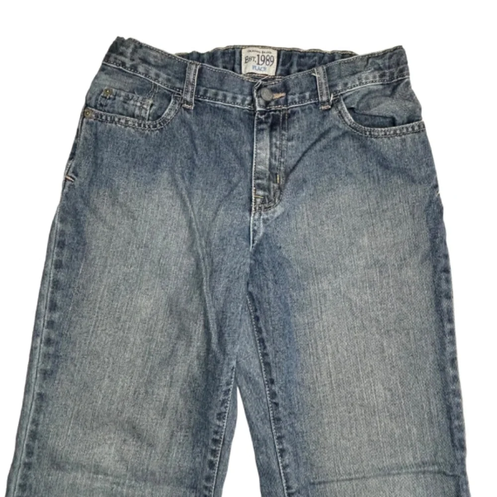 The Childrens Place Boys Jeans Size 12 Husky Bootcut Denim Blue Jeans